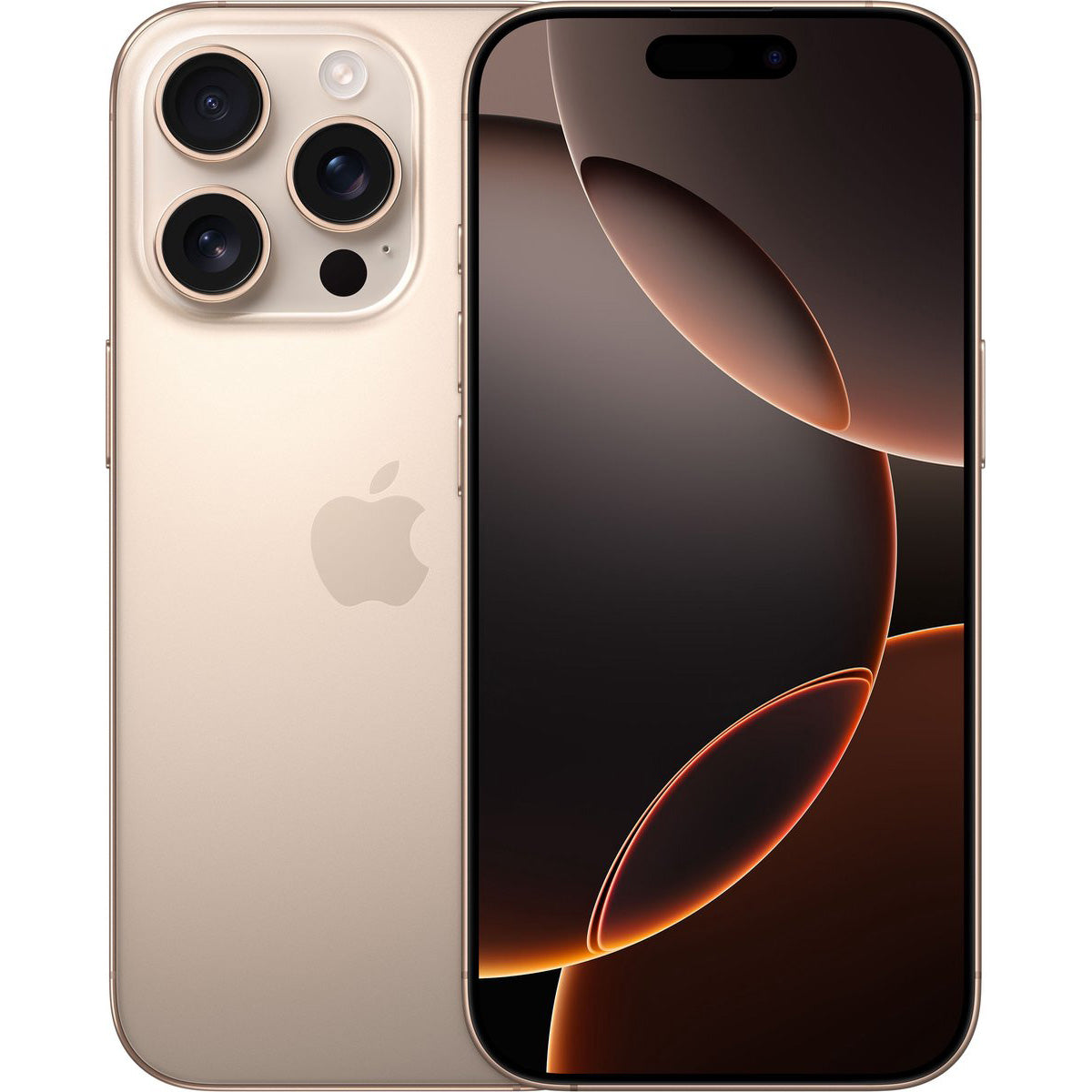 Apple iPhone 16 Pro Max Desert Titanium met geavanceerde functies en luxueus design.