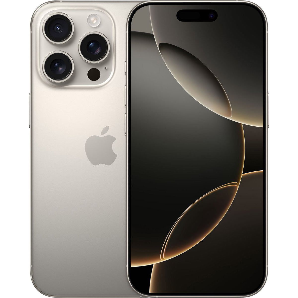 Apple iPhone 16 Pro Max Natural Titanium met geavanceerde functies en luxueus design.