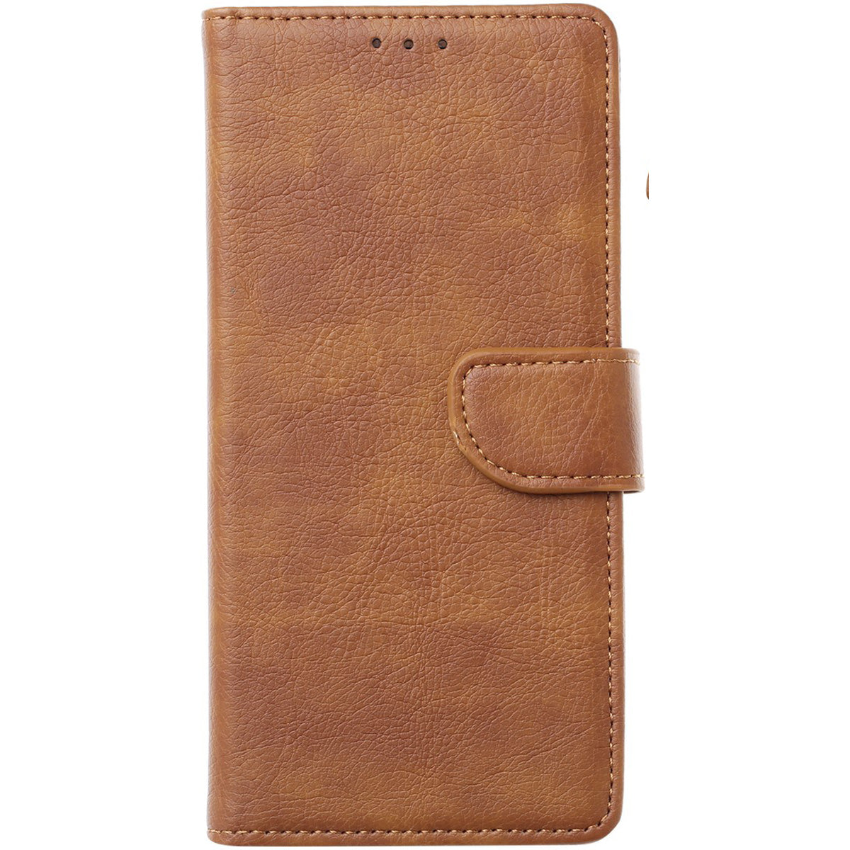 Xssive Lederen Wallet Book Case Samsung Galaxy A56 5G Lichtbruin voorkant