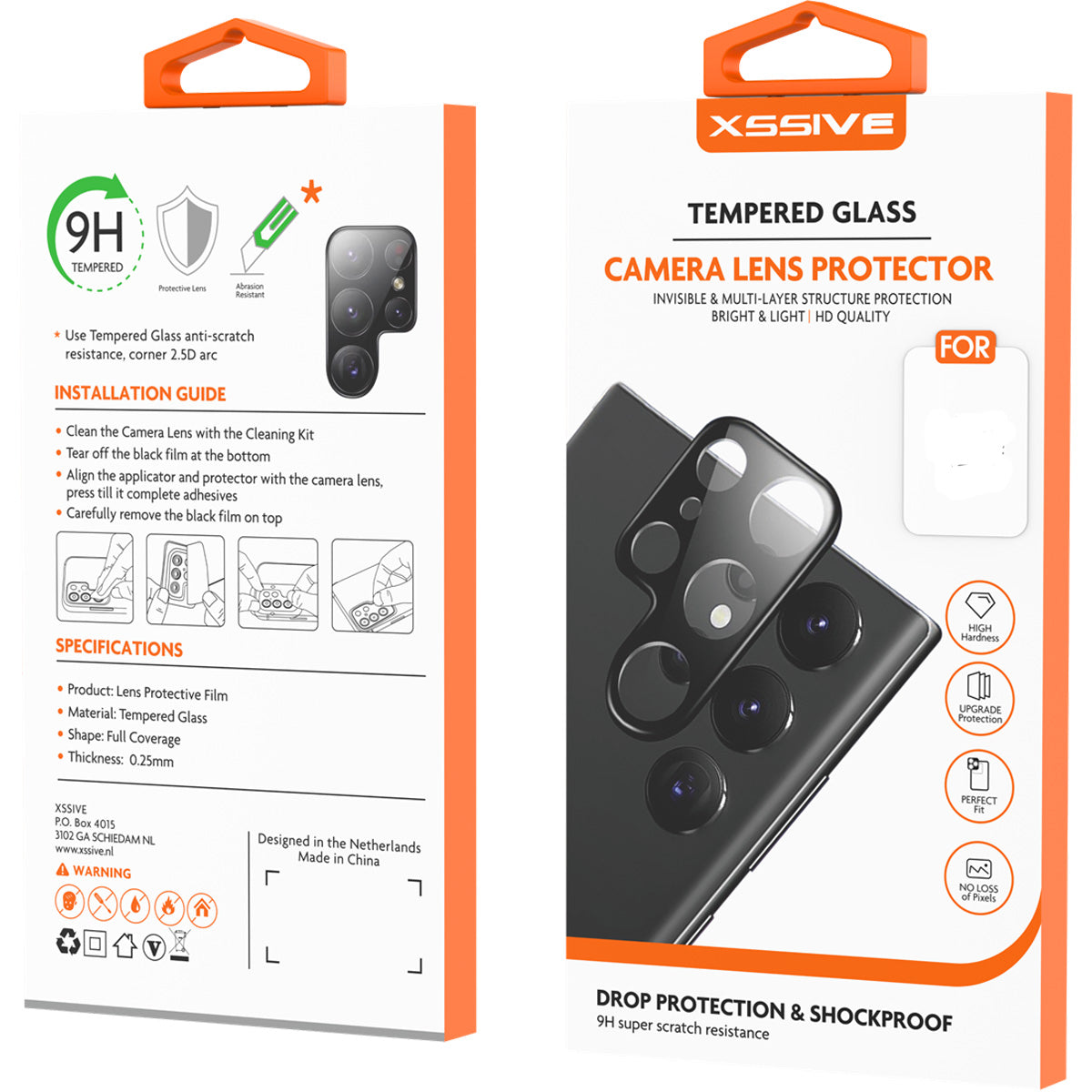 Xssive Tempered Glass Camera Lens Protector Samsung Galaxy A56 9H gehard glas