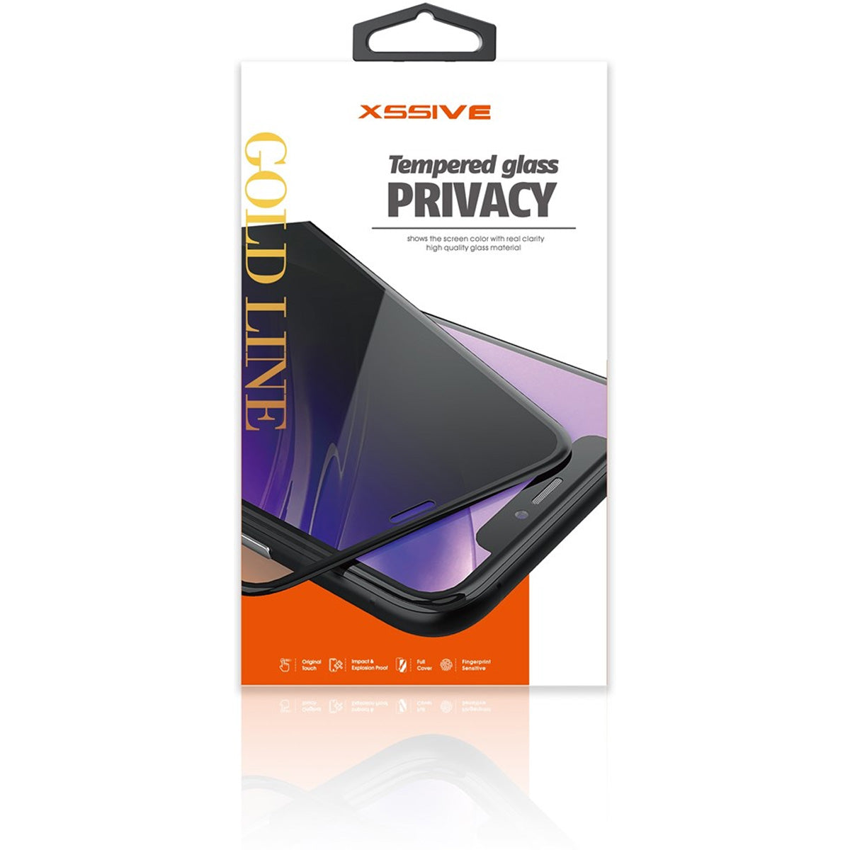 Xssive Privacy Tempered Glass Apple iPhone 16 Plus schermbeveiliging