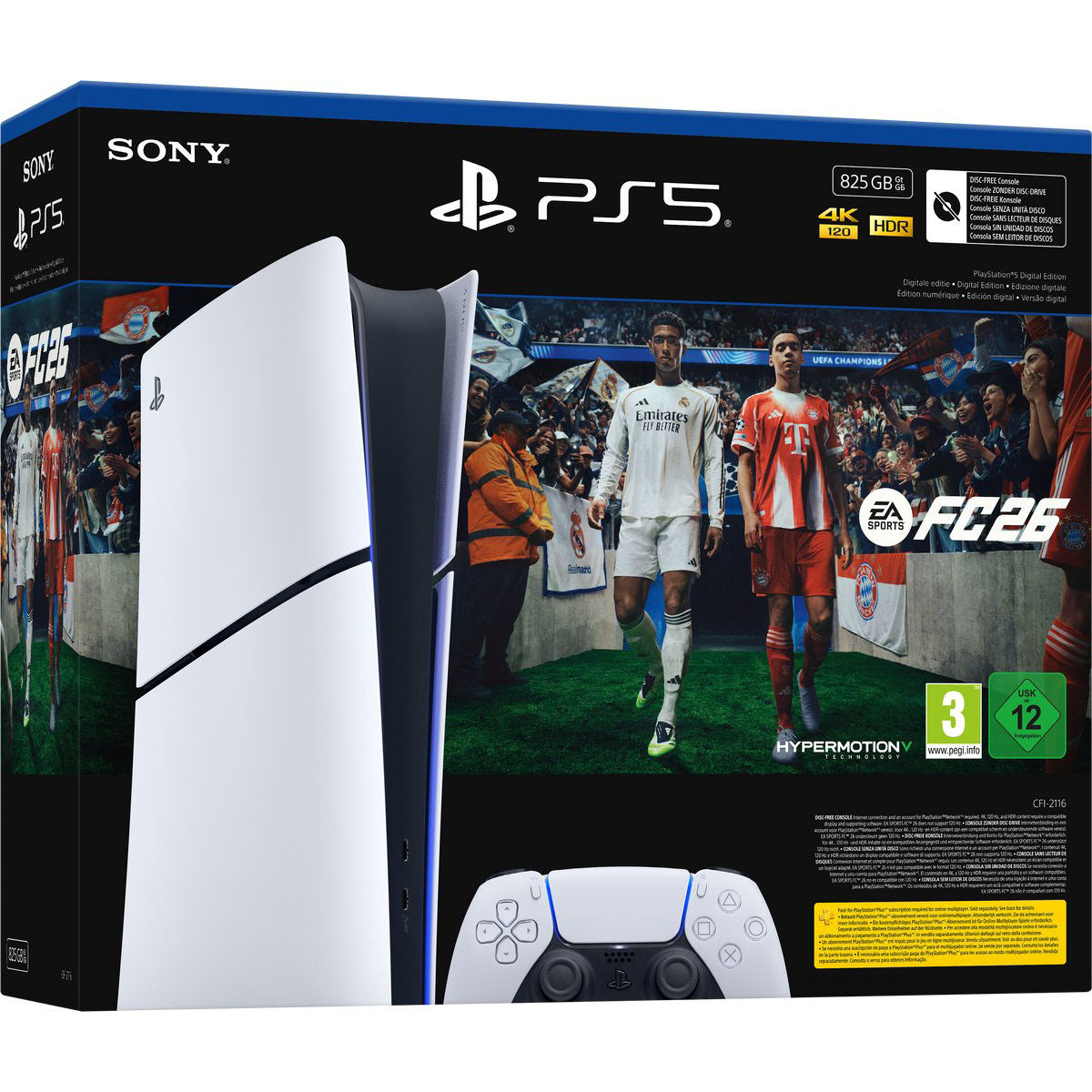 PlayStation 5 - Digital Edition - Slim - 825GB – EA SPORTS FC 26 Voordeelbundel - Gameconsole
