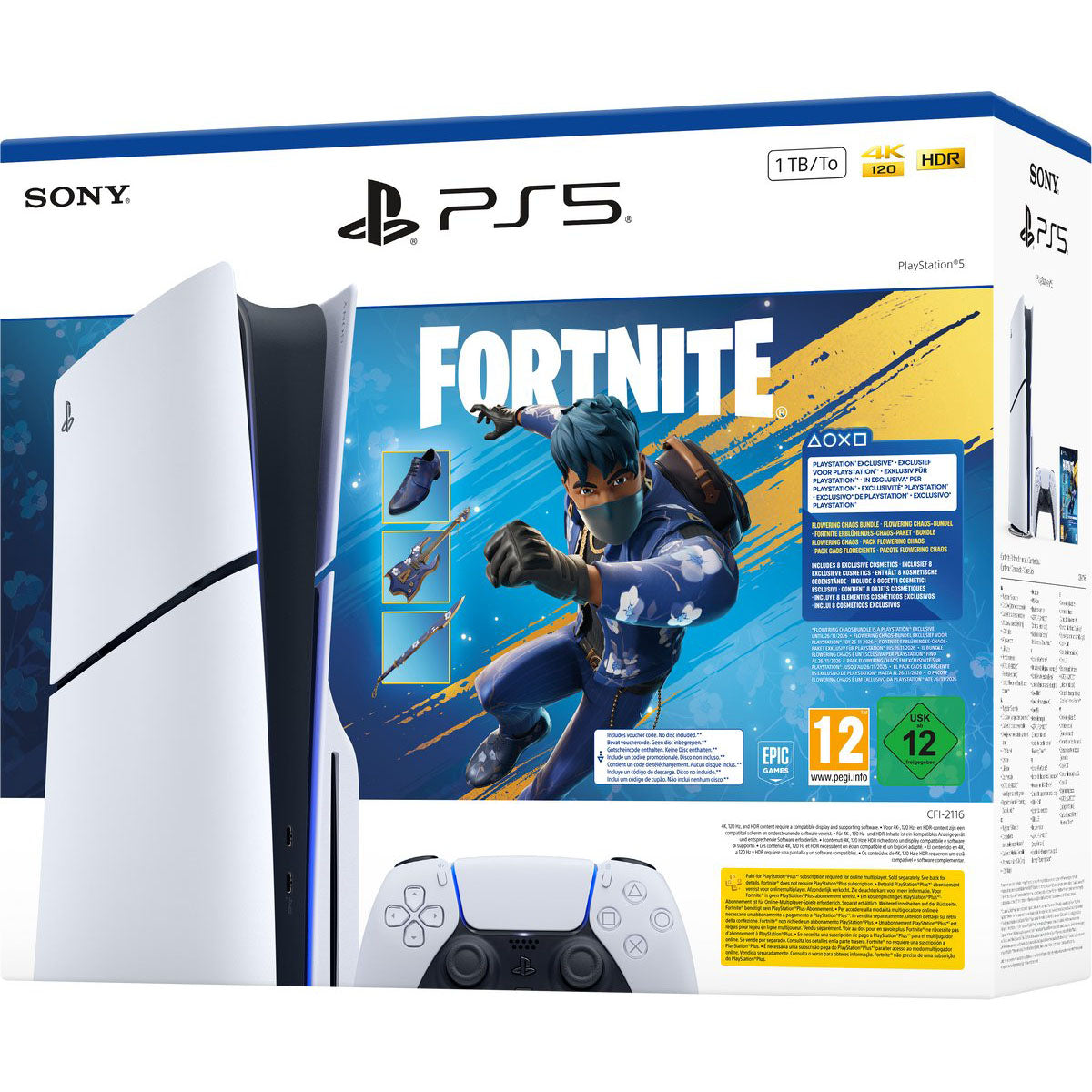 PlayStation 5 – Disc Edition - Slim - 1TB - Fortnite Flowering Chaos Voordeelbundel
