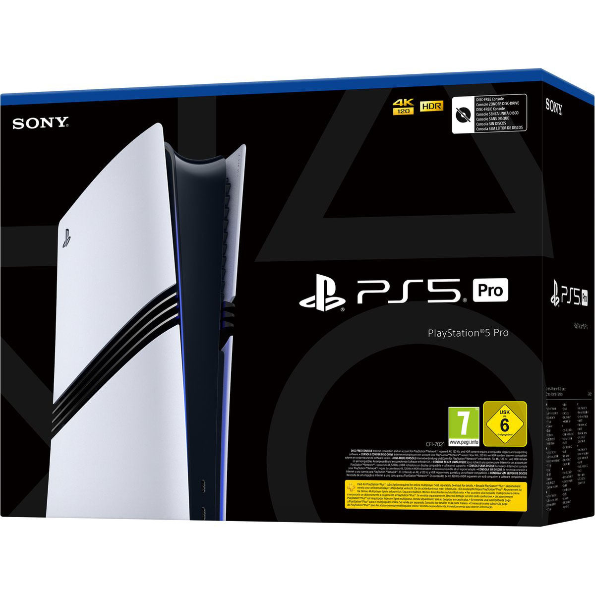 PlayStation 5 Pro - Digital Edition - Slim - 2TB – Gameconsole - Zwart-Wit