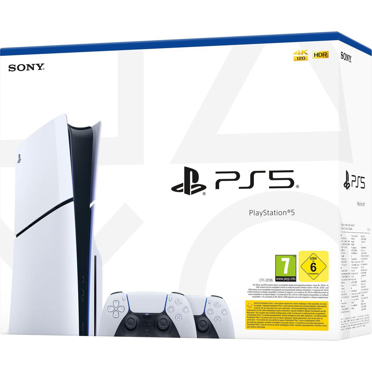 PlayStation 5 - Disc Edition - Slim - 1TB - 2 DualSense Draadloze Controllers Bundel