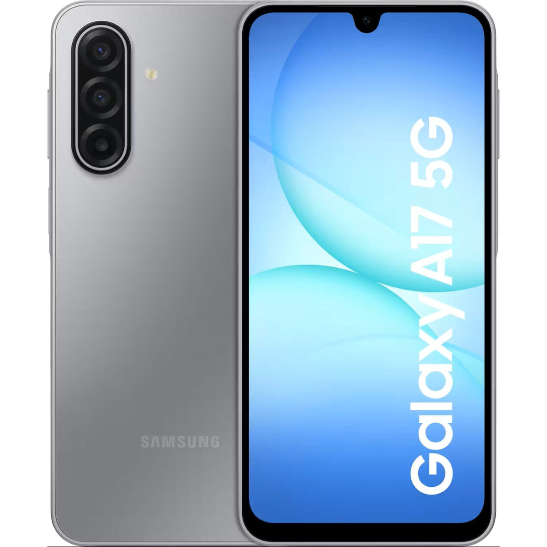 Samsung Galaxy A17 5G Zwart voor- en achteraanzicht design smartphone