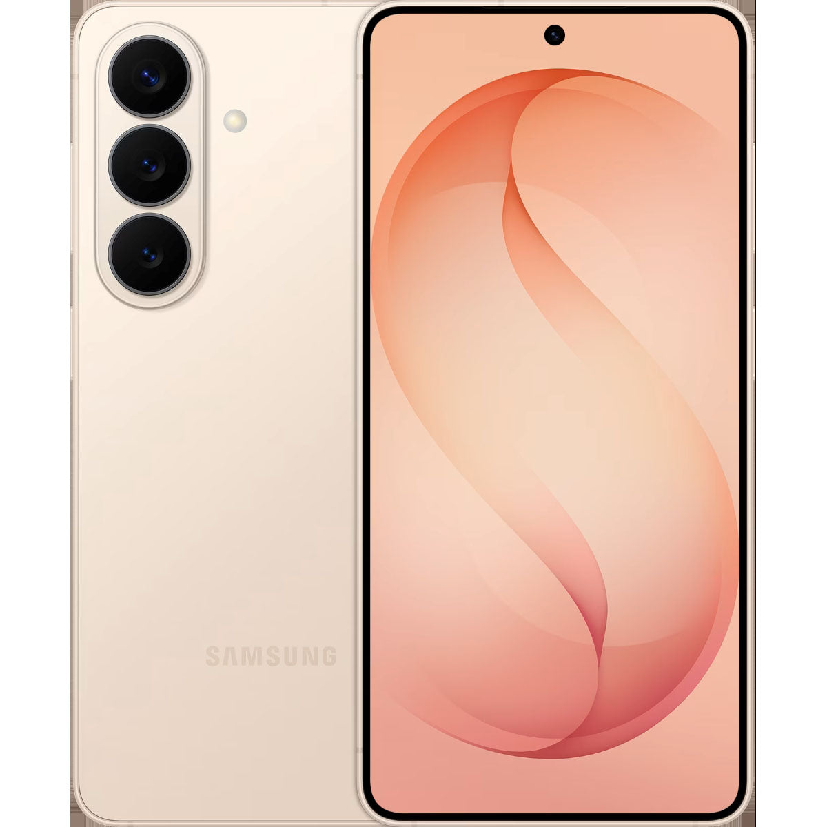 Voor- en achterzicht van de nieuwe Samsung Galaxy S26 smartphone met AI-camera's en helder AMOLED display