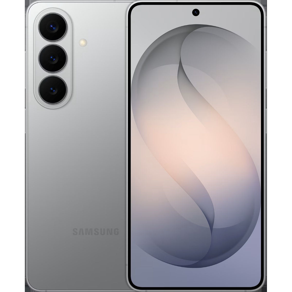 Voor- en achterzicht van de nieuwe Samsung Galaxy S26 smartphone met AI-camera's en helder AMOLED display