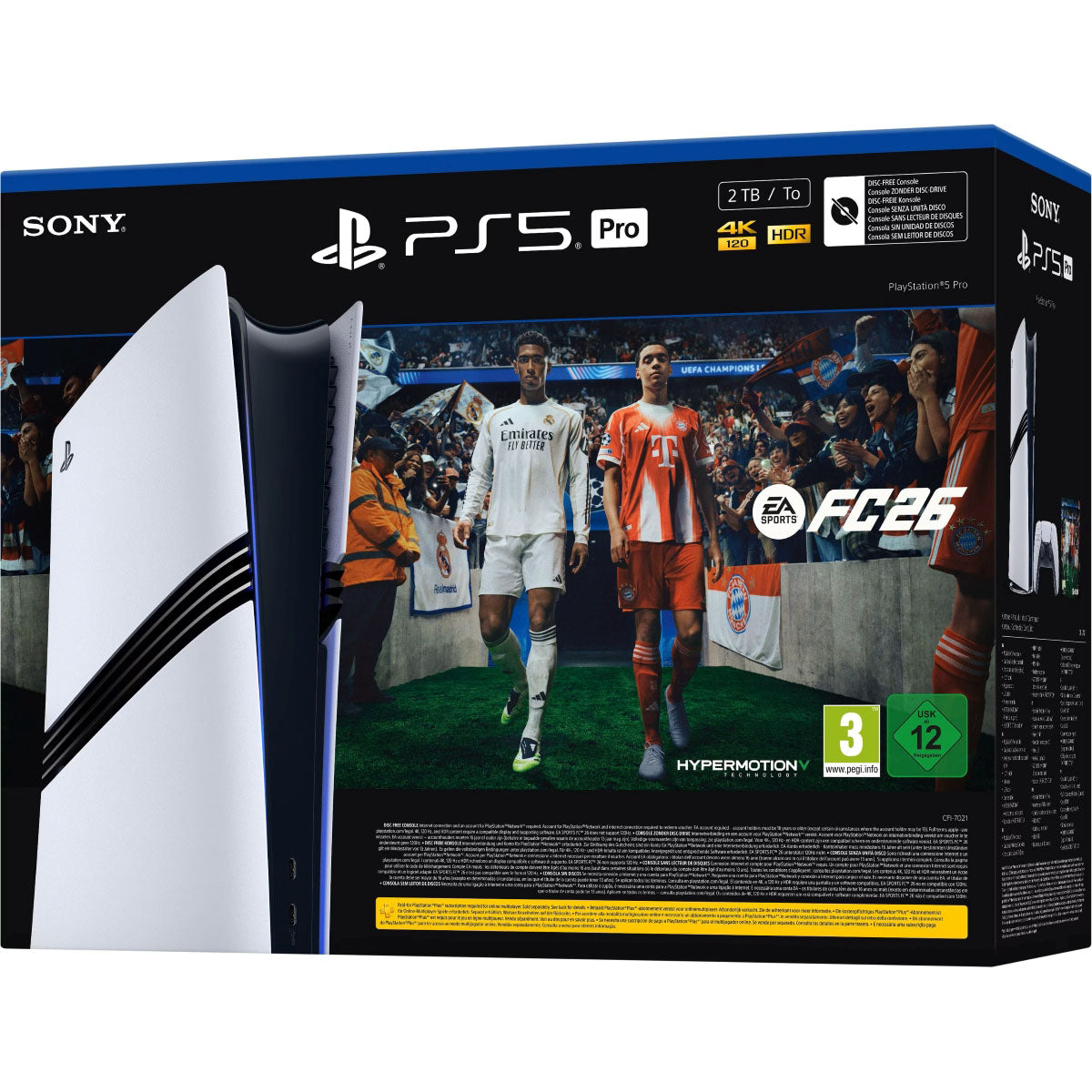 PlayStation 5 Pro - Digital Edition - Slim - 2TB – EA SPORTS FC 26 Voordeelbundel - Gameconsole - Zwart-Wit