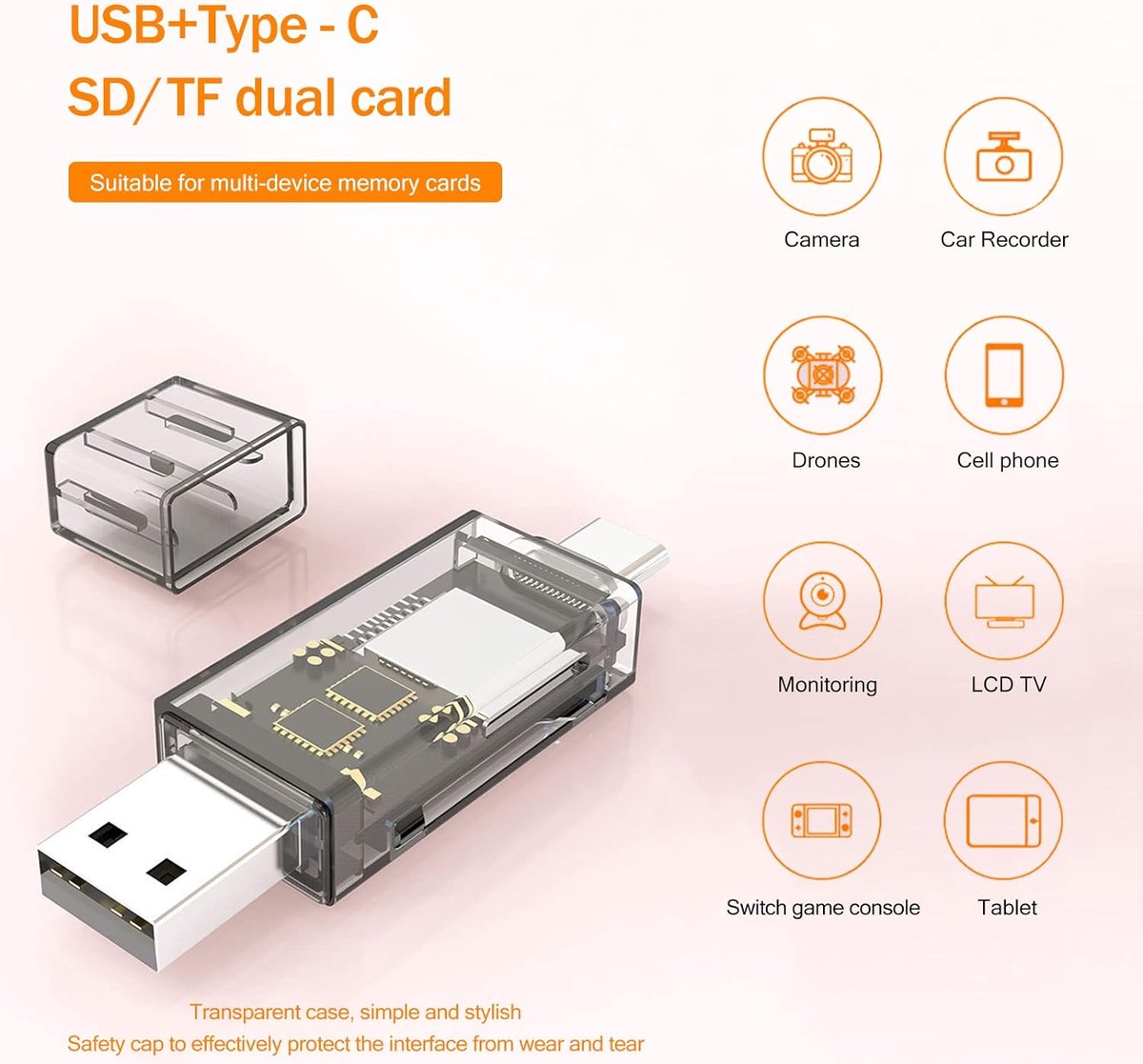 USB OTG Adapter voor snelle bestandsoverdracht naar iPhone