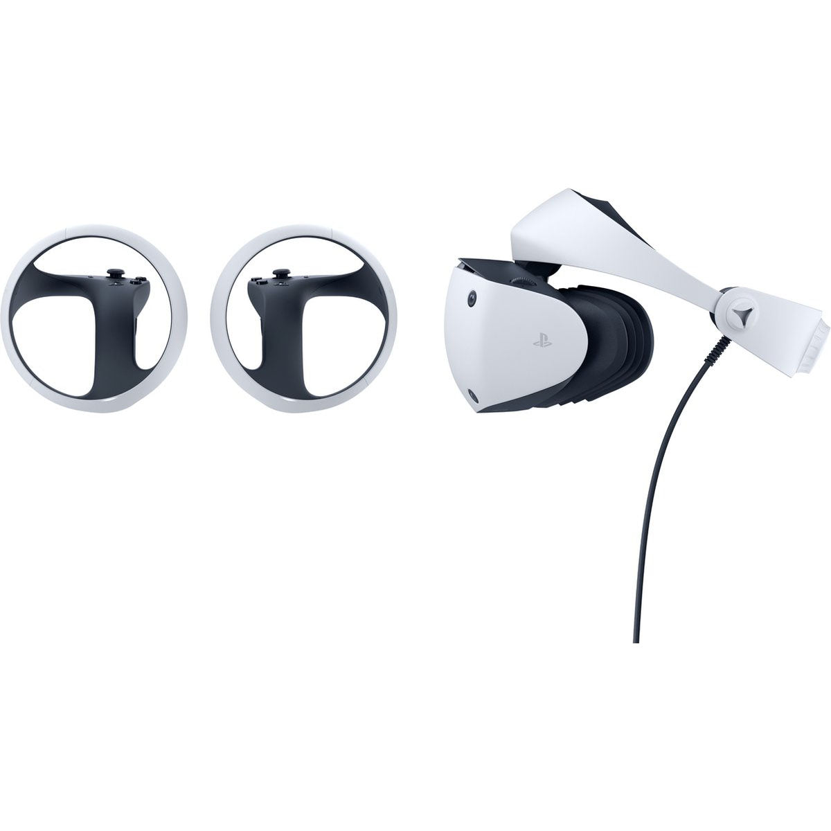 Sony PlayStation VR2 achterkant met verstelbare hoofdband en kabel