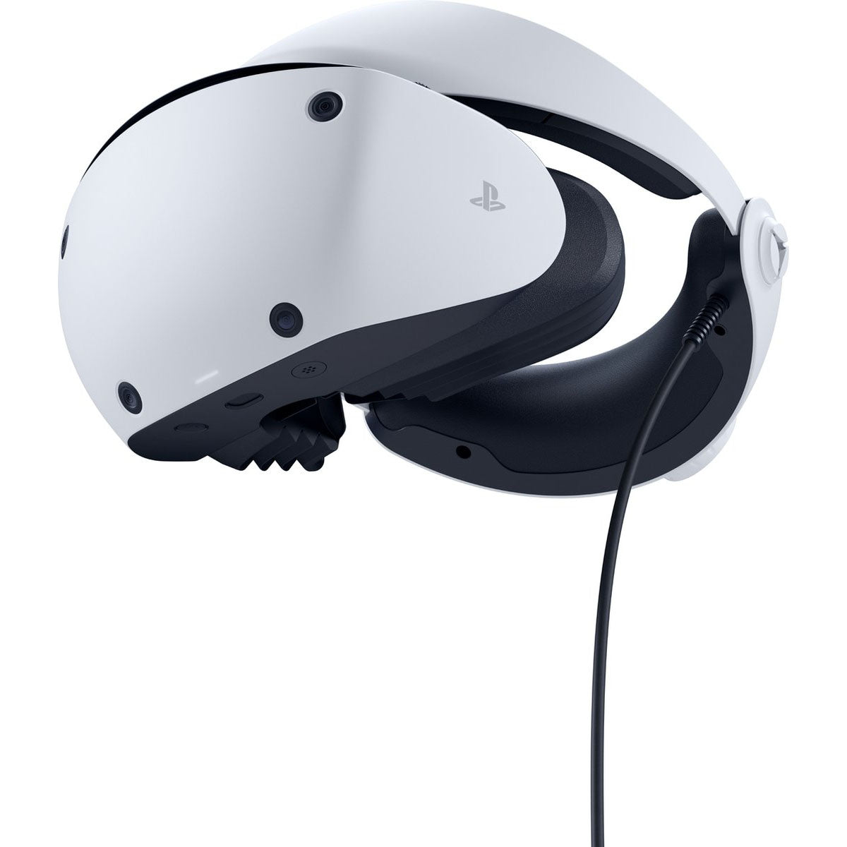 Sony PlayStation VR2 rechterkant met ergonomisch ontwerp en ventilatieopeningen
