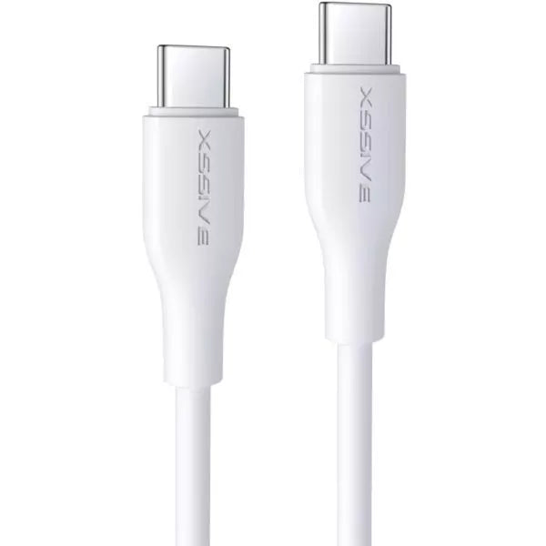 xssive-65w-usb-c-naar-usb-c-laad-en-synchronisatiekabel-1m-wit