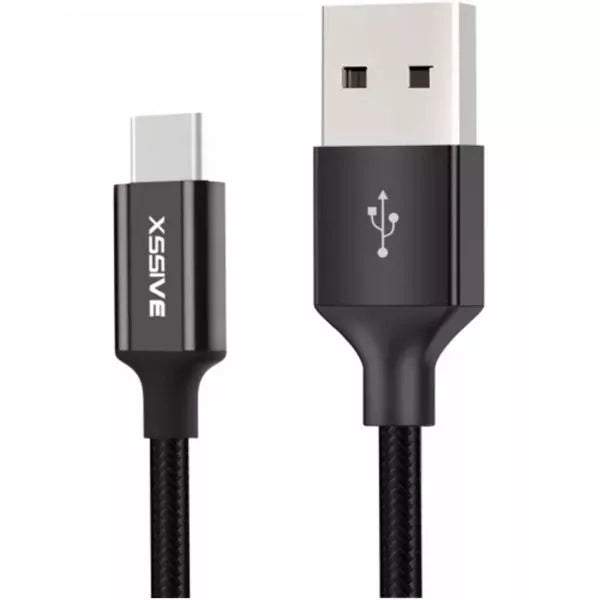 xssive-usb-naar-usb-c-laad-en-synchronisatiekabel-3m-zwart