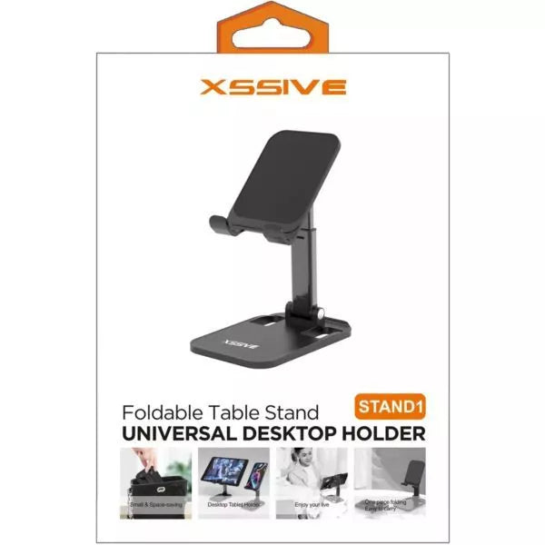 xssive-verstelbare-aluminium-standaard-telefoonhouder-smartphone-en-tablets-zwart